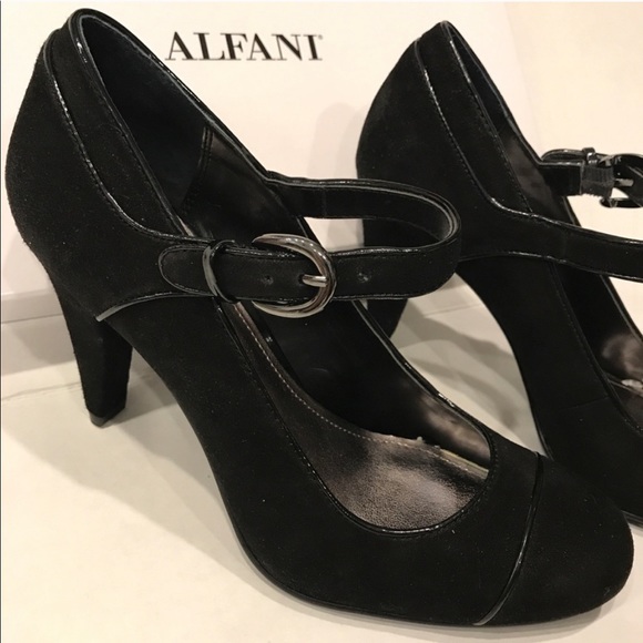 Alfani Black Suede Mary Janes - Picture 2 of 6